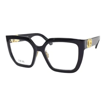 DIOR Square Eyeglass Frames Women's Black