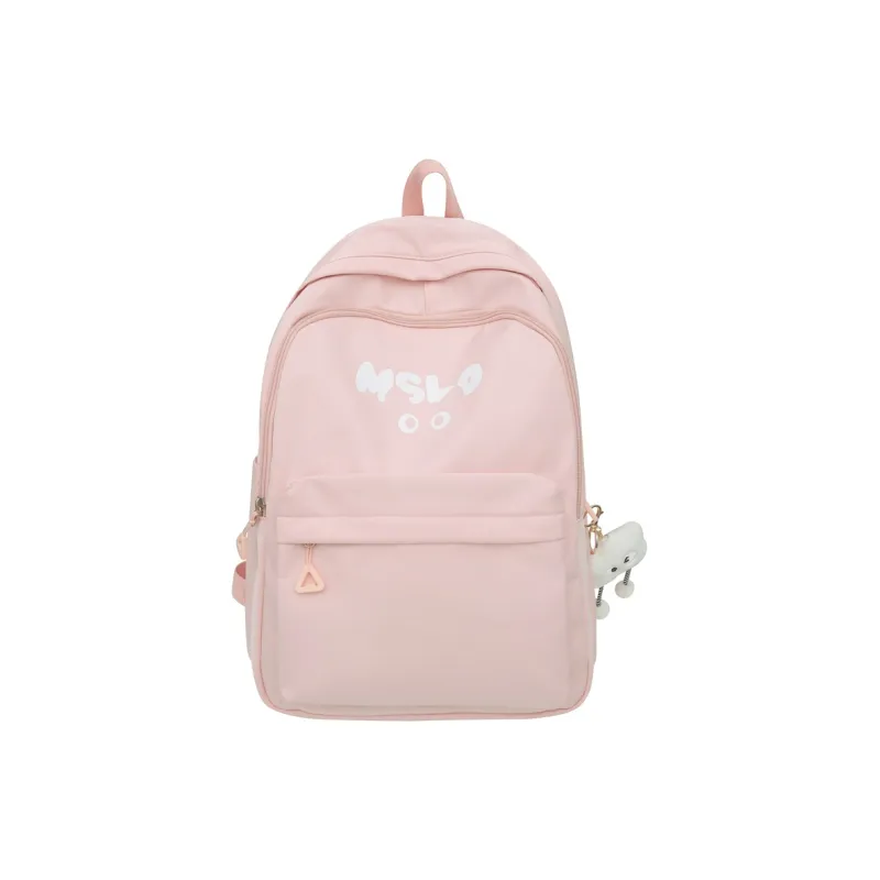 Deli Bear Nylon Backpack Regular Unisex Black/White/Blue/Yellow/Pink-15