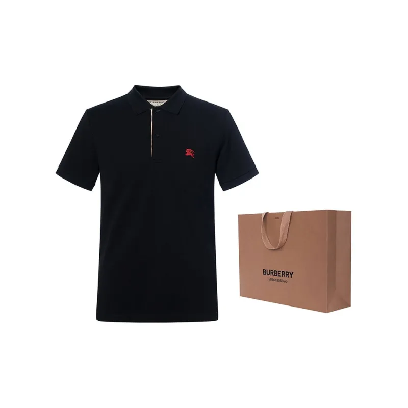 Burberry Polo Shirt Men's Black-3