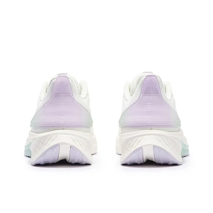 361° Anti Slip Wear Resistant Low Top Casual Running Shoes Women's White Purple-3