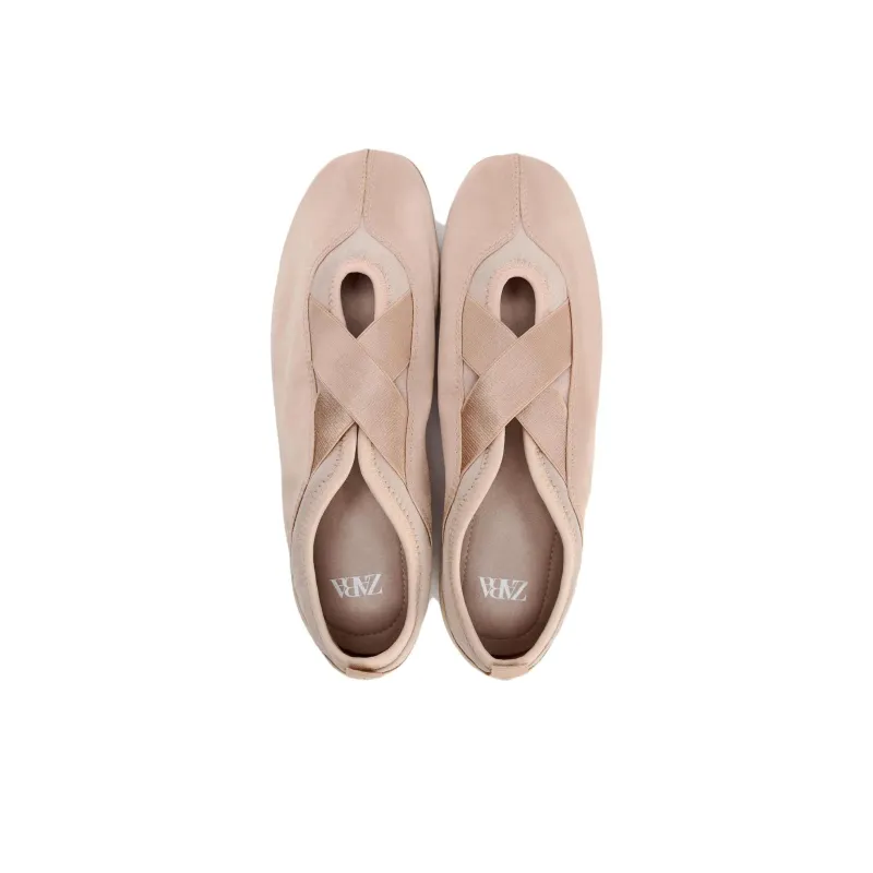 ZARA Mary Jane Shoes Women's Pink-2
