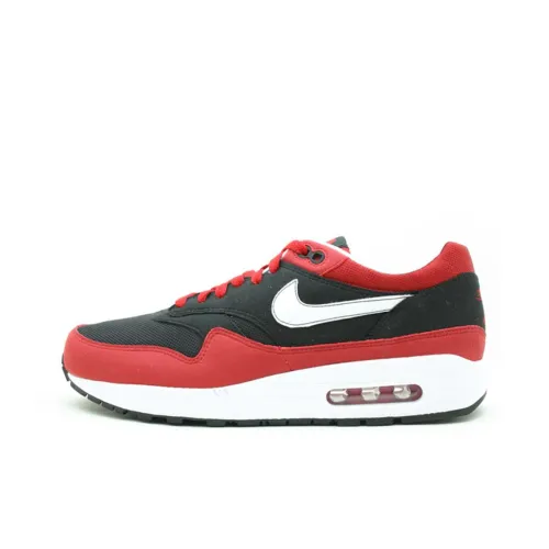 Nike Air Max 1 Casual Shoes Men Low-Top Black/Red