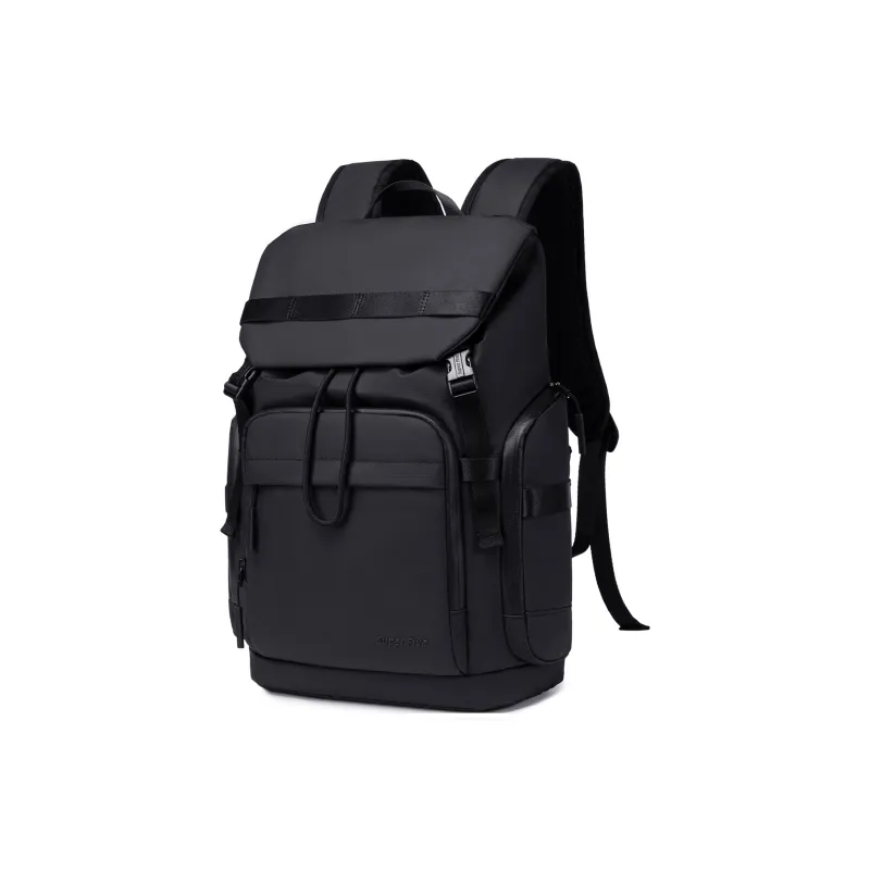 Super Five Polyester/Oxford/Water Resistant Backpack Unisex Multicolor/Ecru/Black/Gray-11
