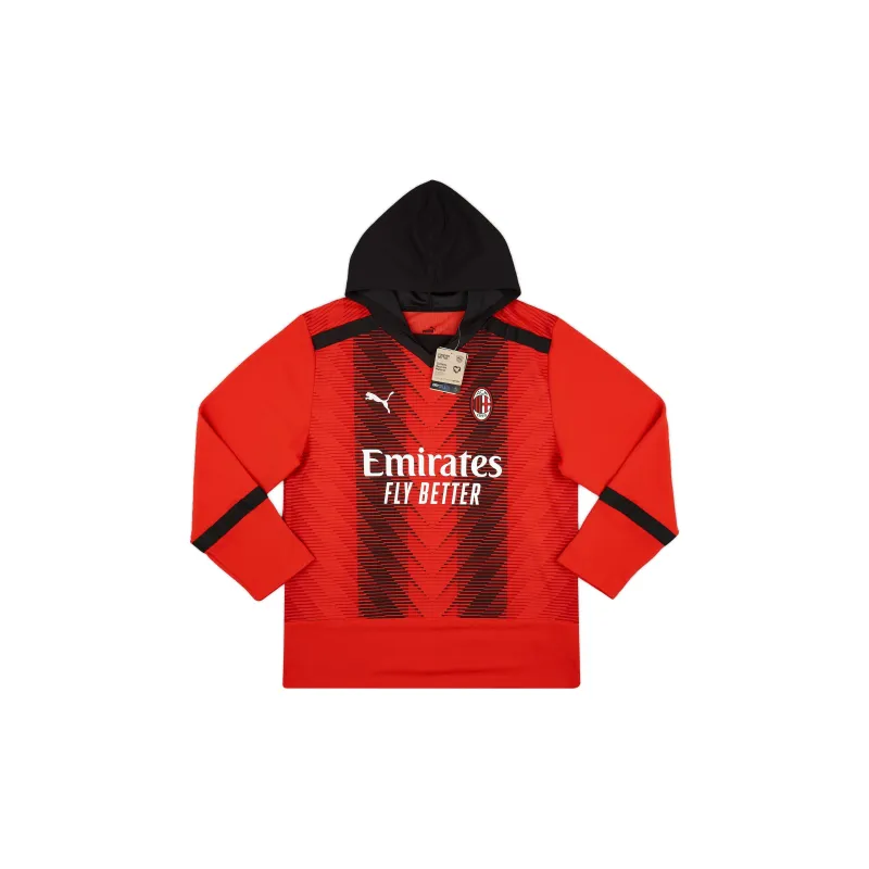 PUMA AC Milan Oversize Winter Football Jersey Soccer Jerseys Men's Red-2
