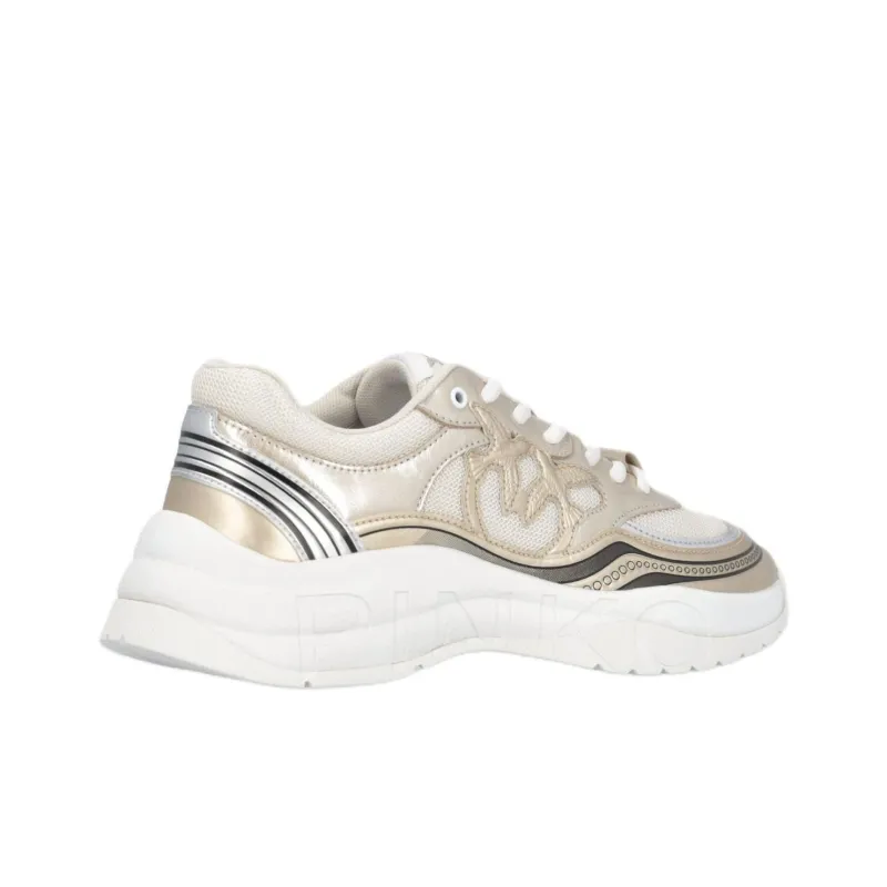 PINKO Metallic Detailed Sneakers Women's-4