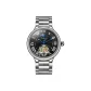 6049A Black Dial Steel Band