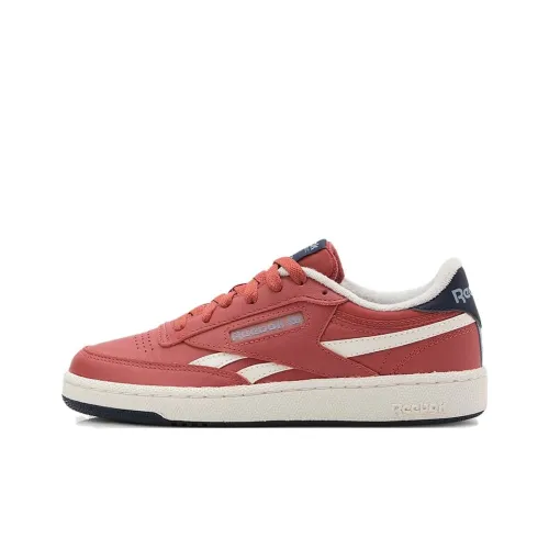 Reebok Club C Anti Slip Wear Resistant Low Top Skateboard Shoes Unisex Vintage Red