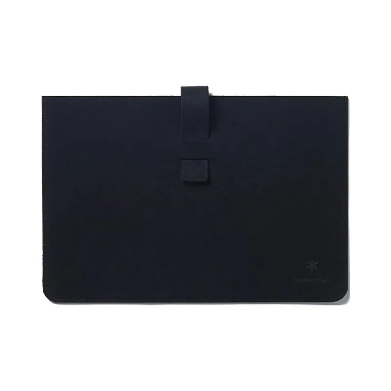 Snow Peak Artificial Leather Laptop Bag Unisex Black-0