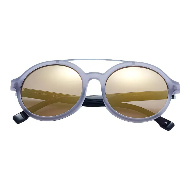 LACOSTE Plate Frame Round Sunglasses Unisex-1
