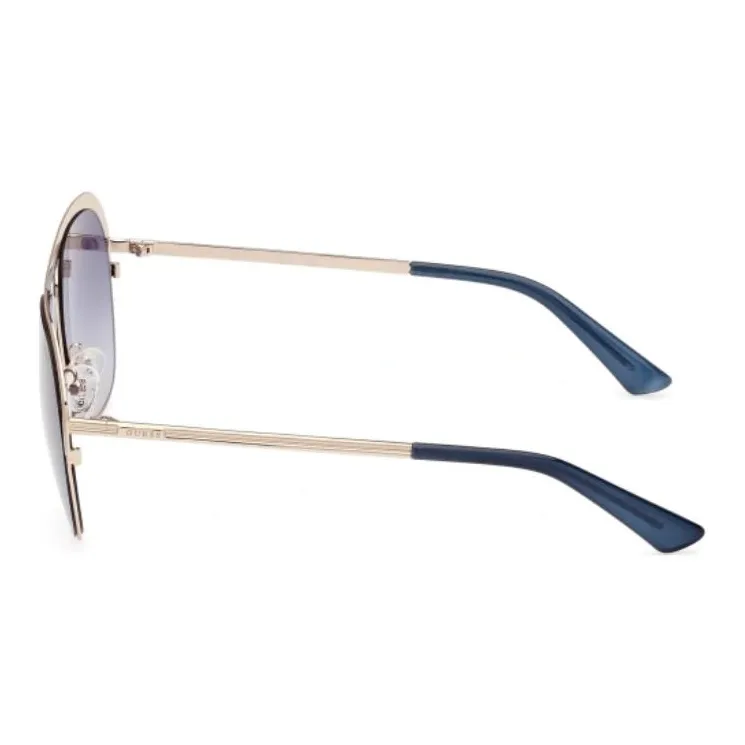 GUESS Metal Aviator Sunglasses Unisex Gold-2