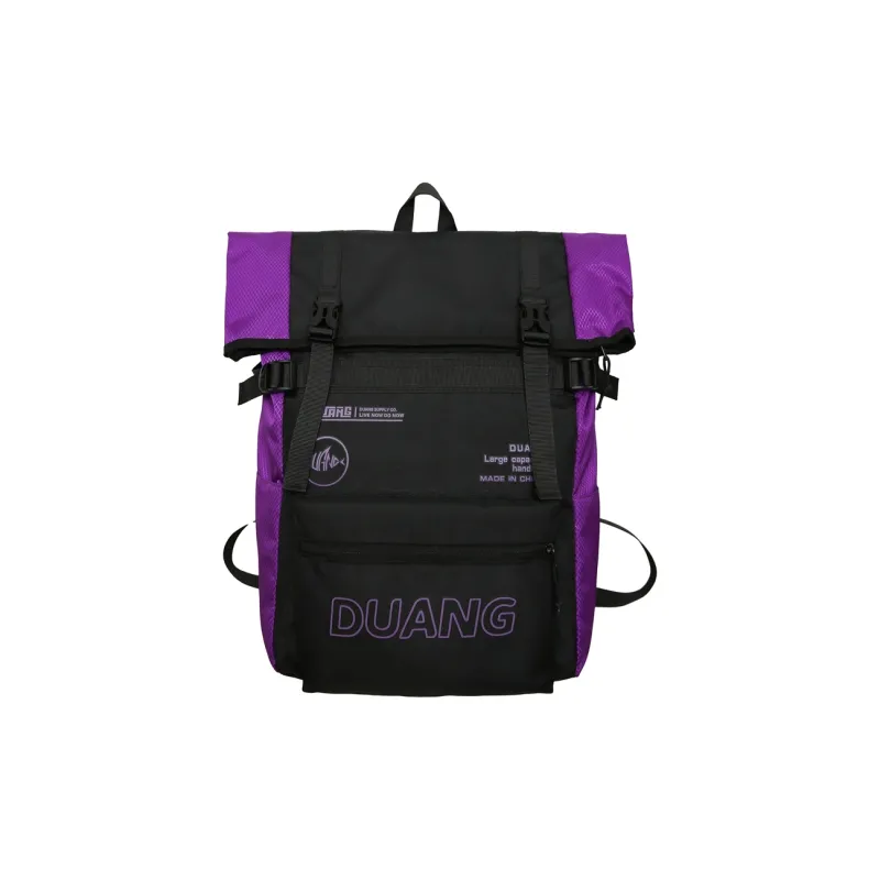 Deli Bear Nylon Backpack Unisex Black/Purple/Gray/Fruit Green/Mint Green-8