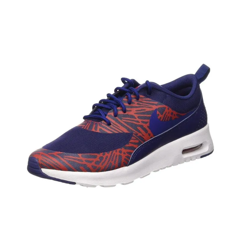 Nike Air Max Thea Anti-Slip Wear-Resistant Low-Top Casual Running Shoes Women's Blue Red-1