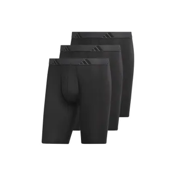 Adidas Free Shipping With AdiClub Microfiber Long Boxer Briefs 3-Pack