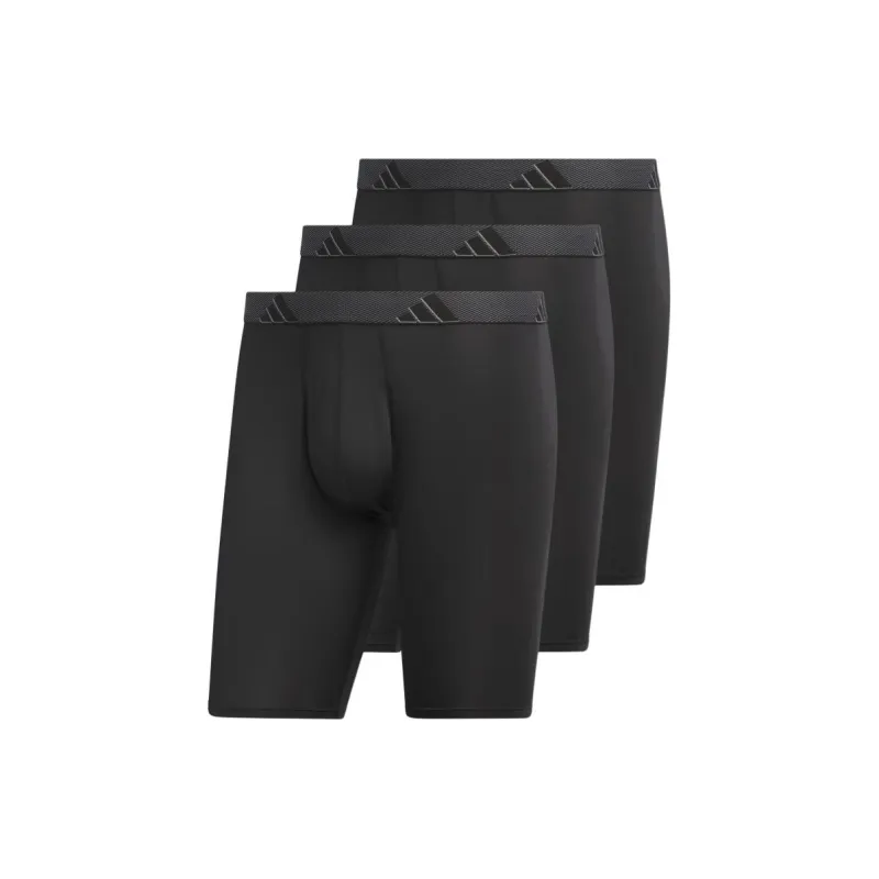 Adidas Free Shipping With AdiClub Microfiber Long Boxer Briefs 3-Pack-0