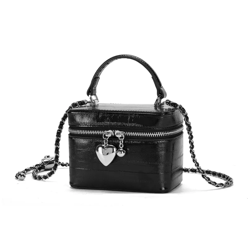 ST&SAT Synthetic Leather One Shoulder Handbags Regular Women's Ecru/Silver/Black-9