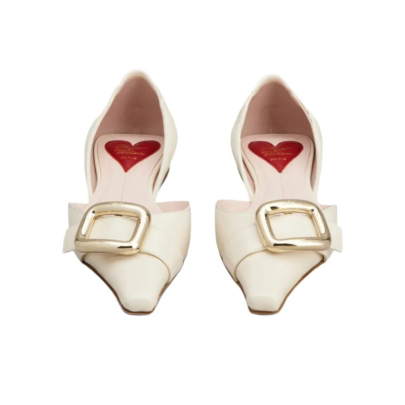 Roger Vivier Viv' Canard Casual Single Shoes Women's White-4