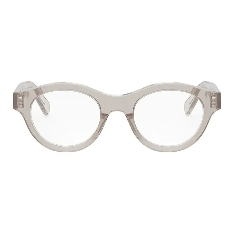 CELINE Acetate Round Eyeglass Frames Women's Gray-1