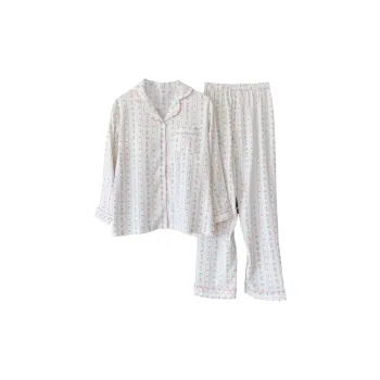 CAIHENGTONG Pajama Set Women's Heart Floral