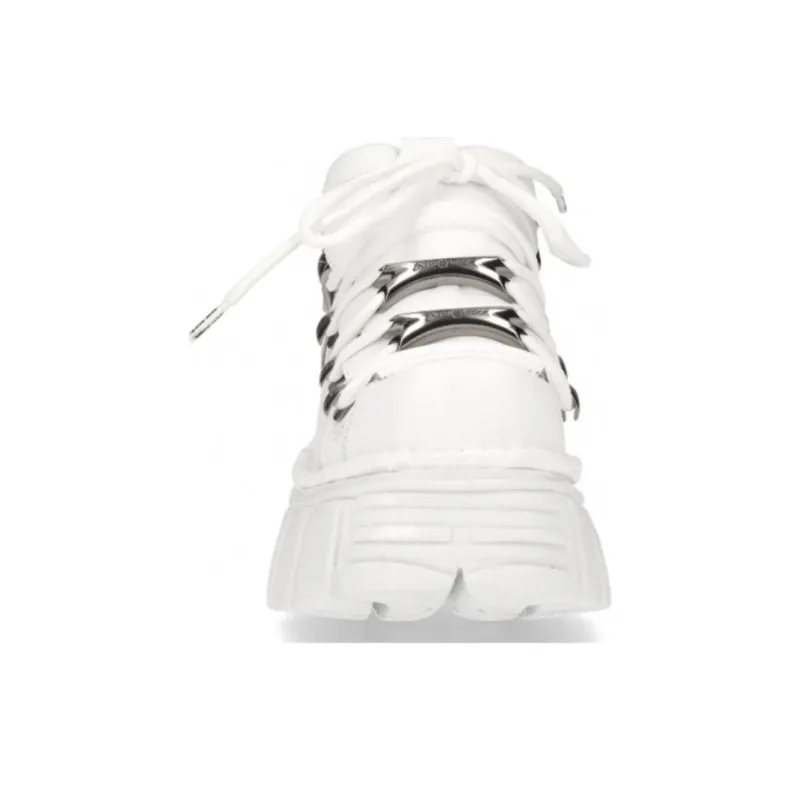 NEW ROCK Low-Top Casual Shoes Unisex White-4