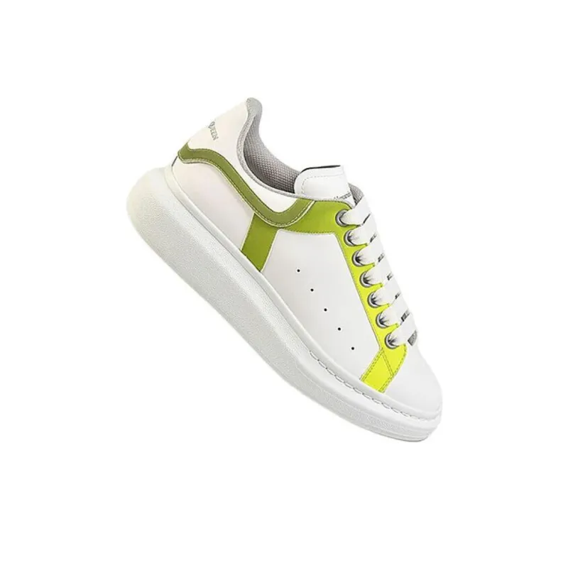 Alexander McQueen Oversized Low Top Skateboard Shoes Men's Yellow-2