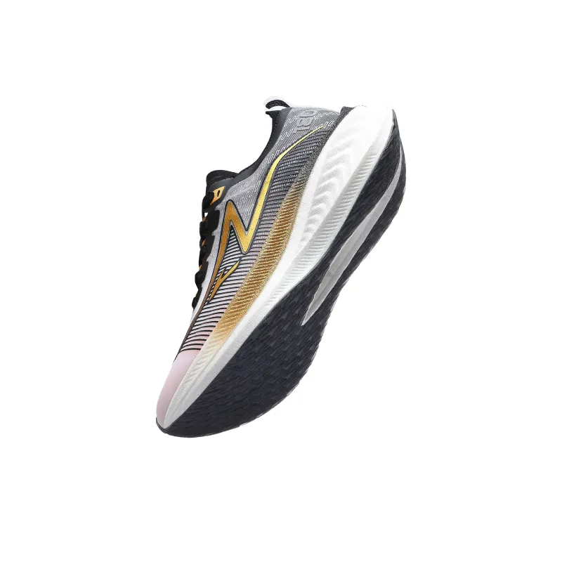 TREEPERI Cushioning Anti-Slip And Wear-Resistant Low-Top Marathon Running Shoes Unisex White Black-4