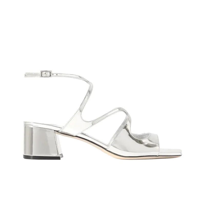 Jimmy Choo Azilia Strap Sandals 4.5cm Women's Silver-1