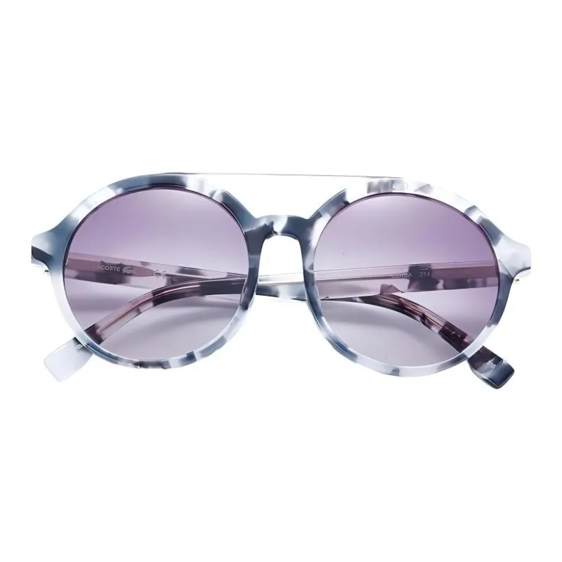 LACOSTE Plate Frame Round Sunglasses Unisex-1
