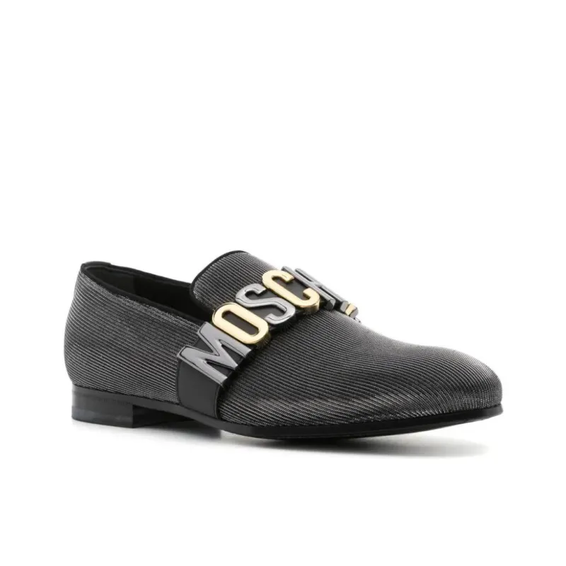 MOSCHINO Lure Loafers Men's Black-2