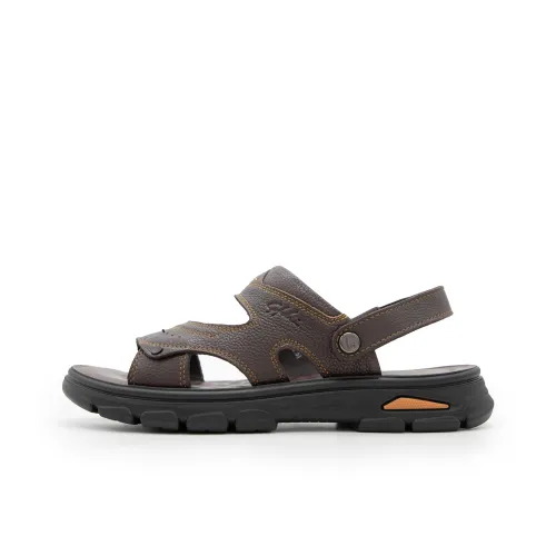 Satchi Beach Sandals Men Brown