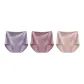 E Set-High-Rise Plus Size-Purple+Dark Purple+Milk Coffee (3 Pack)