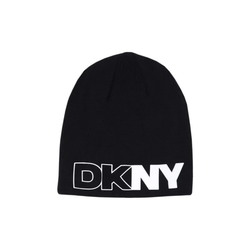 DKNY Logo print Knitted Beanie-0