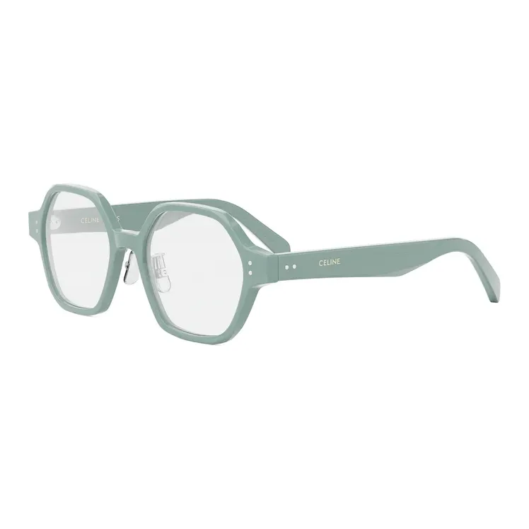 CELINE Acetate Irregular Shape Eyeglass Frames Unisex Blue-0
