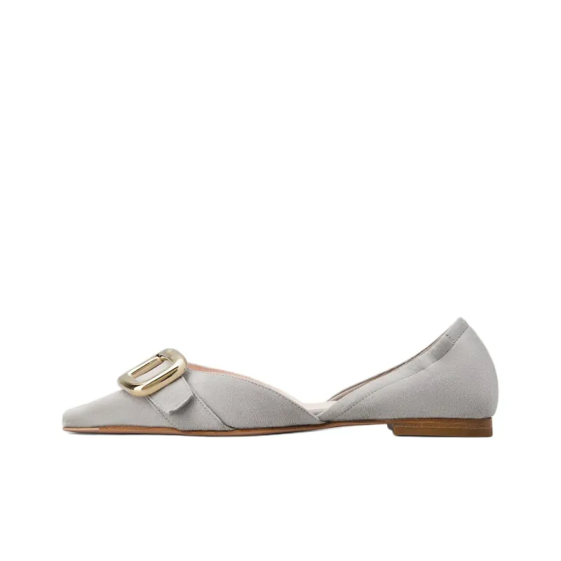 Roger Vivier Viv' Canard D'Orsay Casual Single Shoes Women's Gray-0