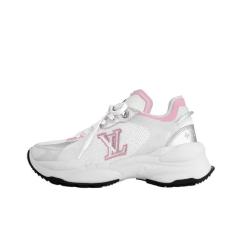 LOUIS VUITTON Run 55 Casual Shoes Women's Low-Top White/Pink