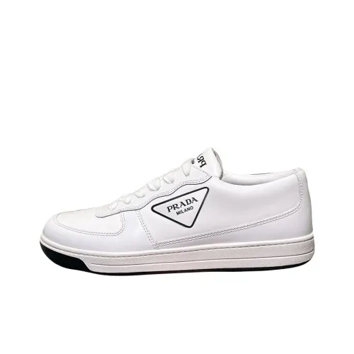 PRADA Skateboard Shoes Men Low-Top White