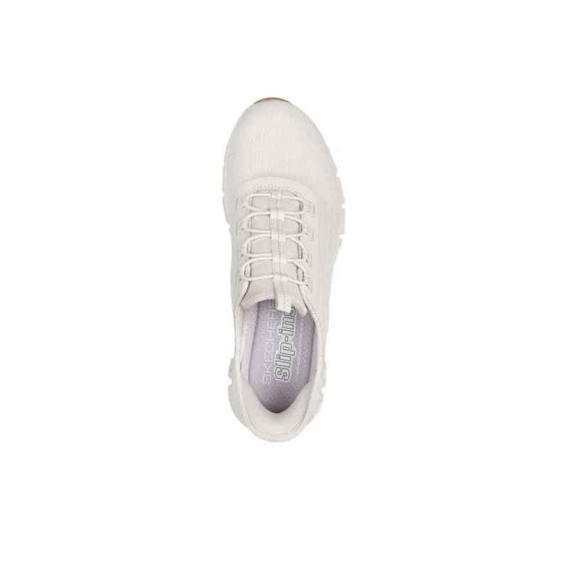Skechers Glide Step Anti Slip Wear Resistant Low Top Casual Shoes Women's White-2