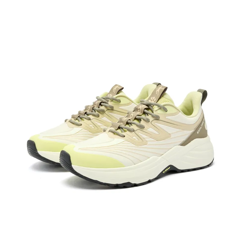 QIAODAN Running Shoes Men Low Top Ivory/Spirulina-2