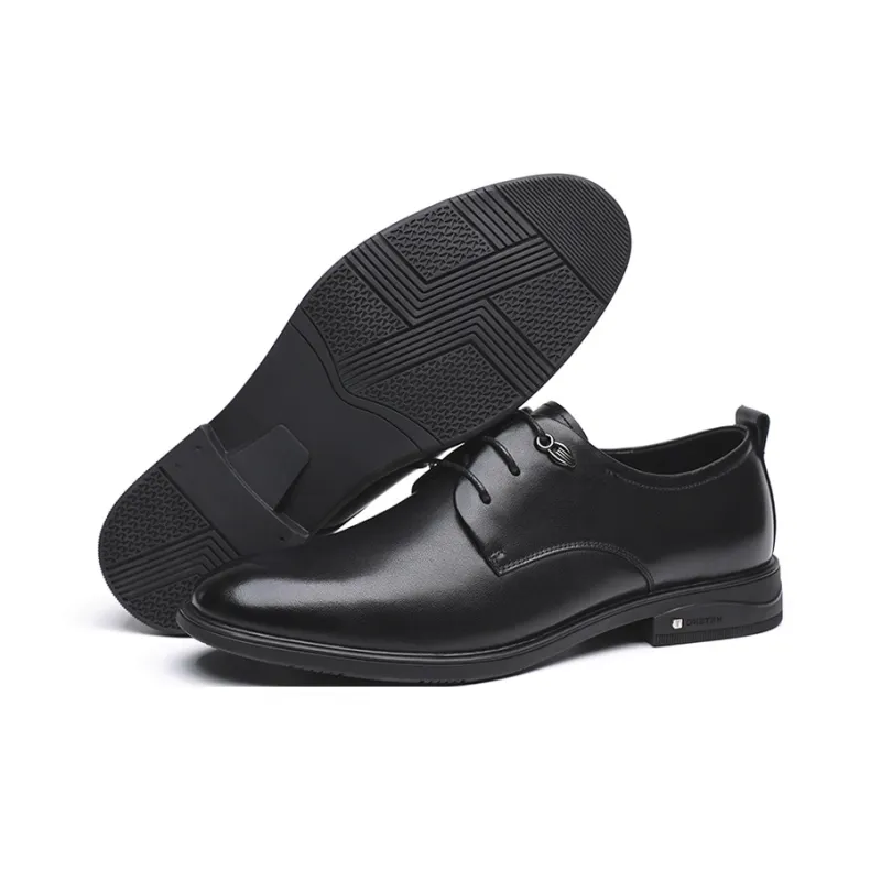LUOGOKS Dress Shoes Men's Black-4