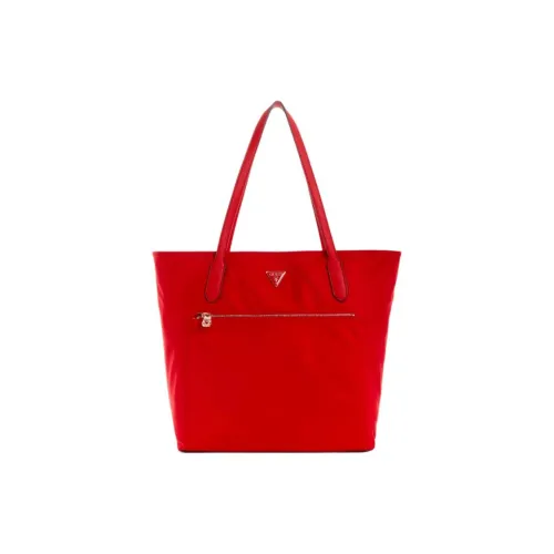 GUESS Recycled Nylon Tote Bag Shopping Bag Shoulder Bag Handbag Regular Women's Red