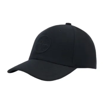 STONE ISLAND Compass Embroidered Curved Peak Cap