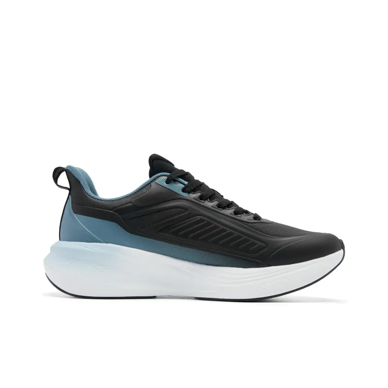 QIAODAN Rainwing 4.0 Running Shoes Men Low Top Black/Cloud Gray Blue-1
