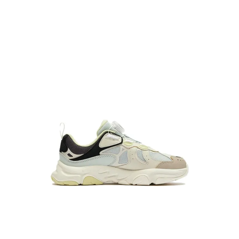FILA KIDS BOA Anti Slip Wear Resistant Low Top Kids' Running Shoes White Green Kids'-1