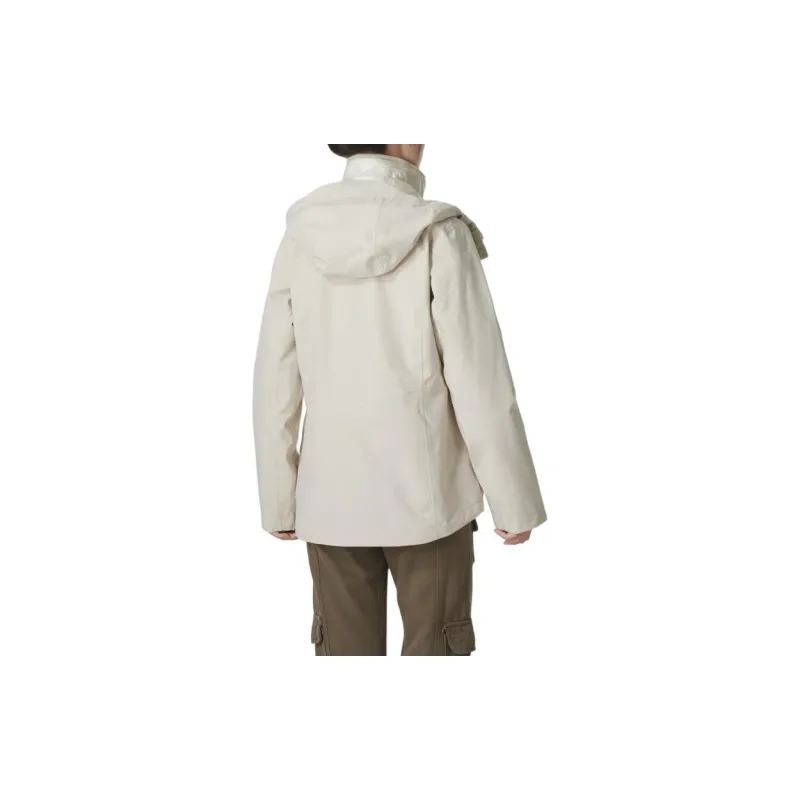 Columbia Waterproof And Windproof To Keep Warm Windbreaker Jacket Women's Beige-3
