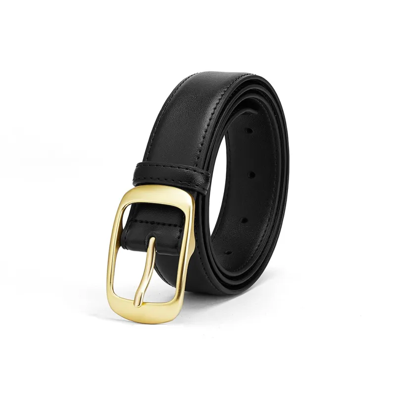 FAIRWHALE Vintage Trendy Classic Niche Cow Split Leather Leather Belts Women's 2.8cm-0