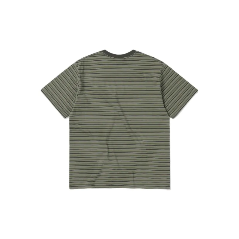 Thisisneverthat FW24 '09World Striped Tee T Shirt Unisex Khaki-1