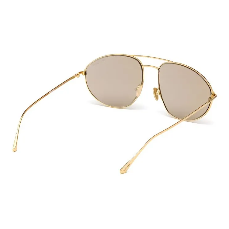 TOM FORD Metal Aviator Sunglasses Men's Gold-4