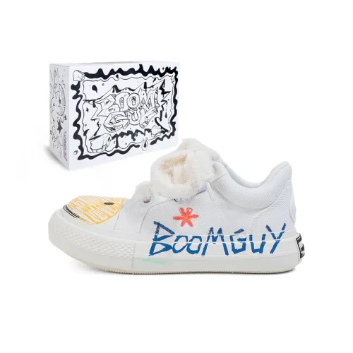 BOOM GUY Canvas Shoes Unisex Low-Top Yellow/Pink