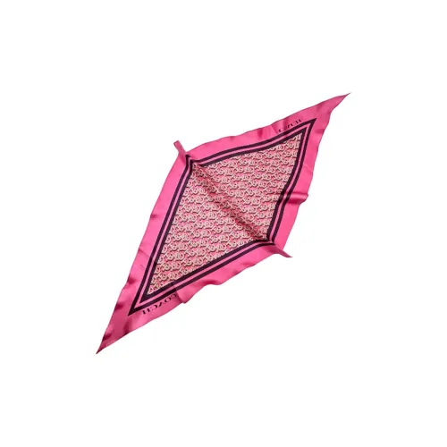 COACH Silk Silk Scarves Women's Rouge