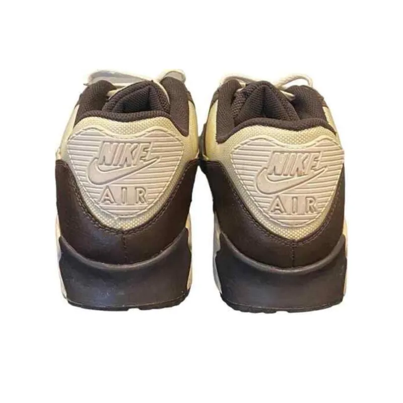 Nike Air Max 90 Anti Slip Wear Resistant Low Top Casual Running Shoes Unisex Dark Brown-4