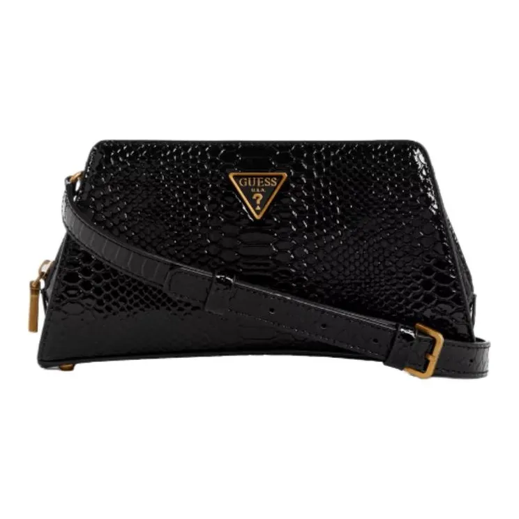 GUESS Artificial Leather Shoulder Bag Crossbody Bag Regular Women's Black-0